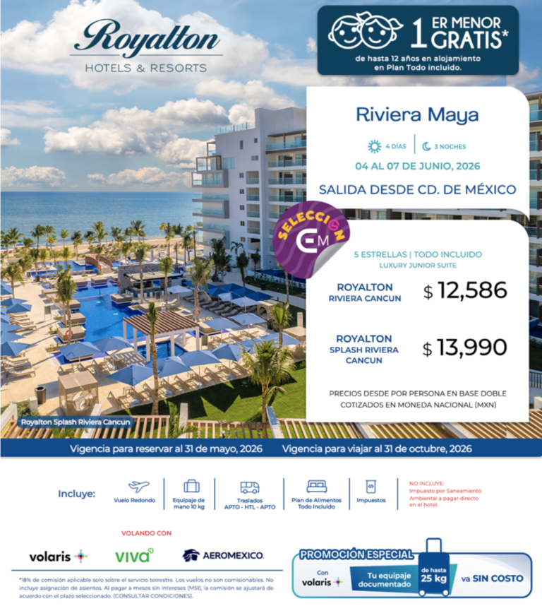 Royalton con vuelos  (R.aqu&iacute;)